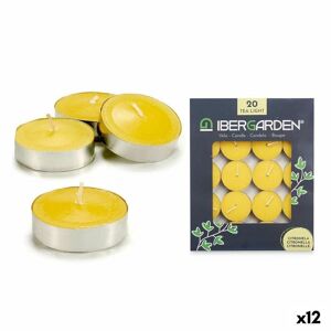 Ibergarden Candle Set Citronela Yellow (12 Units)