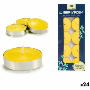 Ibergarden Candle Set Citronela Yellow (24 Units)