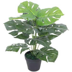 vidaXL kunstig monstera-plante med potte 45 cm grøn