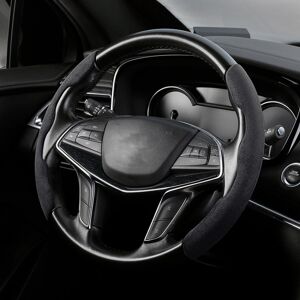 My Store Car Universal Suede Steering Wheel Cover (Black)