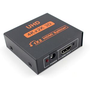 Tech of sweden HDMI Splitter Switcher til 1 billedkilde til 2 billedvisere 4K