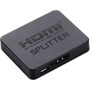 Shoppo Marte 4K HDMI Splitter Full HD 1080p Video HDMI Switch Switcher 1x2 Split Out Amplifier Dual Display for HDTV DVD PS3 Xbox(Black)