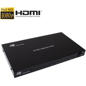 Shoppo Marte 1 x 8 Full HD 1080P HDMI Splitter with Switch, V1.4 Version, Support 3D & 4K x 2K(Black)