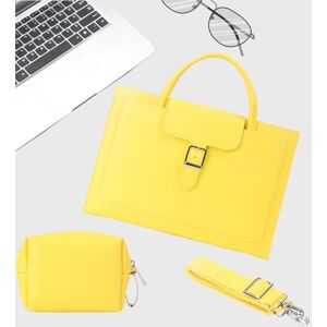 Shoppo Marte S176 Portable Waterproof Laptop Bag with Power Pack, Size: 15 inches(Goose Yellow)