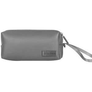 Shoppo Marte Waterproof PU Leather Laptop Accessory Bag(Grey)