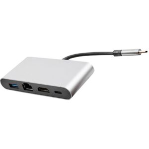 Shoppo Marte WS-07 Type-C 3.1 to RJ45 + HDMI + USB3.0 + PD 4-in-1 Converter Multifunctional Docking Station