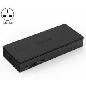 WAVLINK UG69PD10 1 to 4 Screens 4K/5K AV Transfer USB-C to HD Type-C Docking Station Hub, Plug:UK Plug