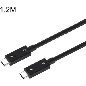 Shoppo Marte USB-C / Type-C Male to USB-C / Type-C Male Multi-function Transmission Cable for Thunderbolt 4, Cable Length:1.2m(Black)