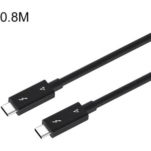 Shoppo Marte USB-C / Type-C Male to USB-C / Type-C Male Multi-function Transmission Cable for Thunderbolt 4, Cable Length:0.8m(Black)