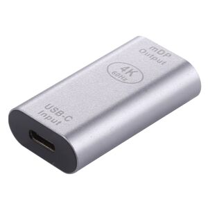Shoppo Marte Type-C / USB-C Female to Mini DP Female Aluminium Alloy Adapter (Silver)