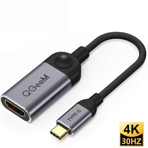 QGeem QG-UA01 USB Type-C To HDMI Adapter(Grey)