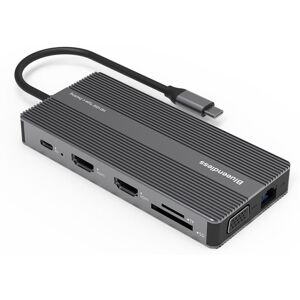 Blueendless Type-C+USB 3.0/2.0+VGA+3.5mm Audio Interface HUB(12 in 1)