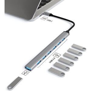 Shoppo Marte 7 in 1 USB3.0 Docking Station Laptop Multifunctional HUB(Type-C Interface)