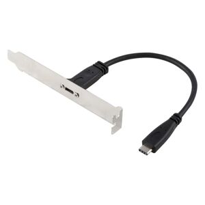 Shoppo Marte 20cm Panel Bracket Header USB-C / Type-C Female to Male Extension Wire Connector Cord Cable