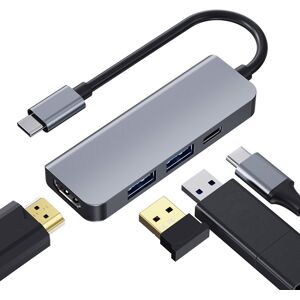 Shoppo Marte 2008N 4 In 1 USB 3.0 x2 + HDMI + PD Multi-function Intelligent Type-C / USB-C HUB Docking Station