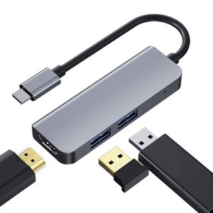 Shoppo Marte 2008N 3 In 1 USB 3.0 x2 + HDMI Multi-function Intelligent Type-C / USB-C HUB Docking Station