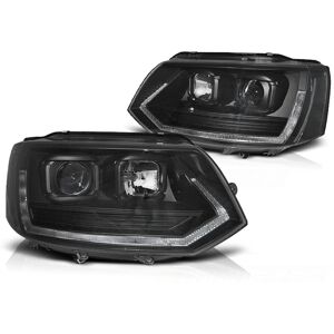 Viking Forlygter til VW T5 10-15 TUBE LIGHT T6 SER SORT