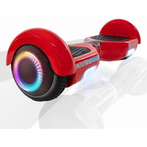 6.5 tommer Hoverboard, Regular Red PowerBoard PRO, Standard Rækkevidde, Smart Balance