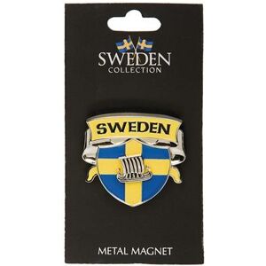 Sverige Souvenir Sweden Souvenir Spinner Magnet, Skjold med vikingebåd