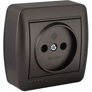 Plug socket Solera Mural Graphite 16 A 250 V