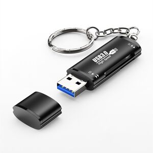 NÖRDIC USB-A 5Gbps SD- og TF-hukommelseskortlæser