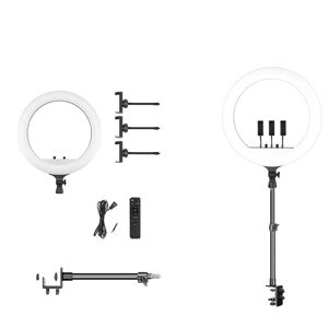 SupplySwap Ringlys, 18 tommer i diameter, justerbart stativ, 150CM stativ