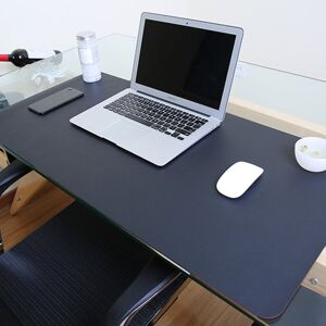 shopnbutik Multifunction Business PU Leather Mouse Pad Keyboard Pad Table Mat Computer Desk Mat, Size: 120 x 60cm(Black)