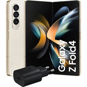 Samsung Galaxy Z Fold4 5G Smartphone Charger Included, Foldable Smartphone 256GB, 2X 6.2”/7.6”1,2 AMOLED Display, Beige 2022