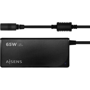 Laptop-oplader Aisens ASLC-65WAUTO-BK 65 W