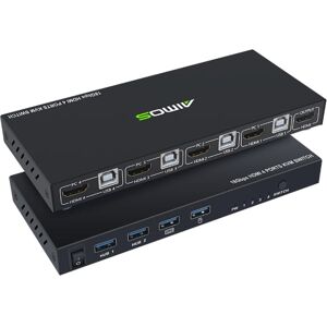 Shoppo Marte AIMOS AM-KVM401 4K 60Hz HDMI 4 In 1 Out KVM Switch