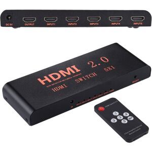 Shoppo Marte 5X1 4K/60Hz HDMI 2.0 Switch with Remote Control, EU Plug