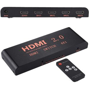 Shoppo Marte 4X1 4K/60Hz HDMI 2.0 Switch with Remote Control, EU Plug