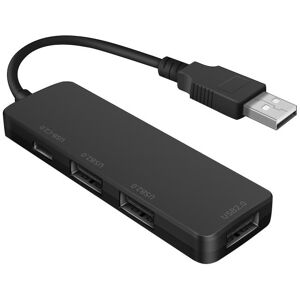 NÖRDIC USB-A 2.0 Hub 4 porte 3xUSB-A 480Mbps 1xUSB-C 480Mbps