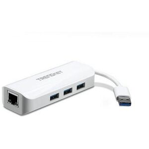 USB til ethernet-adapter Trendnet TU3-ETGH3 Hvid