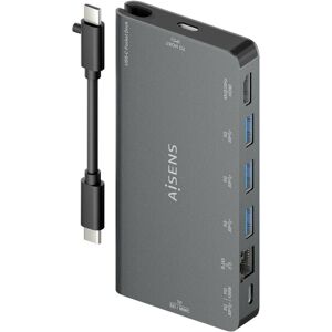 USB Hub Aisens ASUC-8P015-GR Grå (1 enheder)