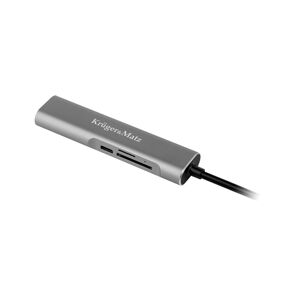 KrügerMatz Adapter (HUB) USB type C til HDMI/USB3.0/SD/MicroSD/C-port
