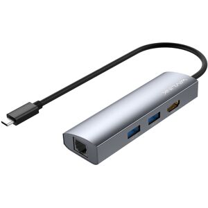 WAVLINK WL-UHP3408 USB HUB Adapter 4-in-1 Type-C to HD + 2xUSB3.0 + Gigabit RJ45 Docking Station