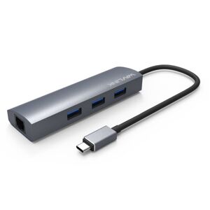 WAVLINK UH3031G/C Gigabit High Speed Hub Adapter Type-C to 3 x USB 3.0 + USB-C + RJ45 + DC Power Port