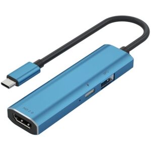 Shoppo Marte V264 3 in 1 USB-C / Type-C to USB3.0 + PD3.0 + HD2.0 3-Ports Multi Splitter Adapter OTG HUB