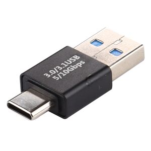 Shoppo Marte Type-C / USB-C Male to USB 3.0 Male Aluminium Alloy Adapter (Black)