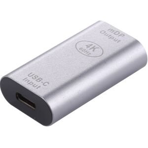 Shoppo Marte Type-C / USB-C Female to Mini DP Female Aluminium Alloy Adapter (Silver)