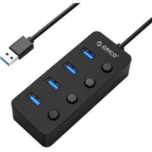 ORICO W9PH4-U3-V1 4 USB 3.0 Ports Faceup Design HUB with Individual Power Switches and LEDs