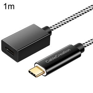 Shoppo Marte CC0316 1m Type-C / USB-C Male to Female Extension Cable Computer Phone Charging Cable(Black)