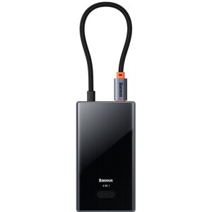 Baseus WKYY030313 8 in 1 USB-C / Type-C to USB3.0x2+USB2.0+PD+HDMI+SD/TF+RJ45 HUB Adapter(Space Grey)