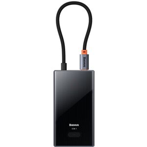 Baseus WKYY030213 6 in 1 USB-C / Type-C to USB3.0x3+HDMI+PD+RJ45 HUB Adapter(Space Grey)