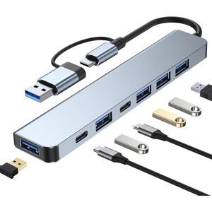 Shoppo Marte BYL-2217TU 7 in 1 USB 3.0 and Type-C / USB-C to USB 3.0 USB 2.0 HUB Adapter