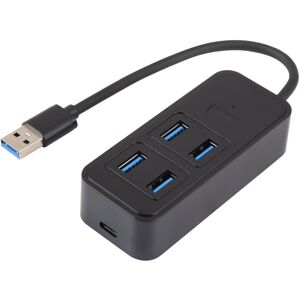 Shoppo Marte BYL-1901U 5 in 1 USB to USB3.0x4+USB-C / Type-C HUB Adapter