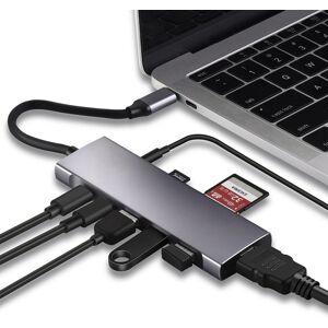 Shoppo Marte 9-in-1 USB Type-C to HDMI+USB3.0x3+Type-C+PD+SD/TF+Audio HUB Adapter