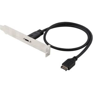 Shoppo Marte 50cm Panel Bracket Header USB-C / Type-C Female to USB 3.1 Type-E Extension Wire Connector Cord Cable