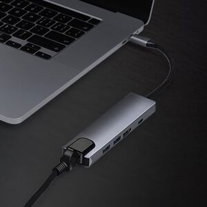 Shoppo Marte 5 in 1 USB Type-C to RJ45+USB3.0 x 2+PD+HDMI HUB Adapter